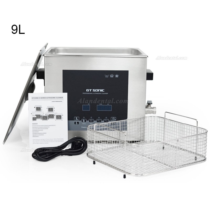 GT SONIC D-Series Digital Ultrasonic Cleaner 2-27L 100-500W with Hot Water Cleaning